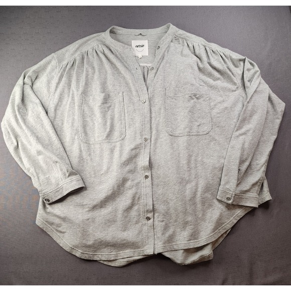aerie Sweaters - Aerie Adaptive Cardigan Magnetic Snaps Oversized XL Grey Heather Cozy Knit Top